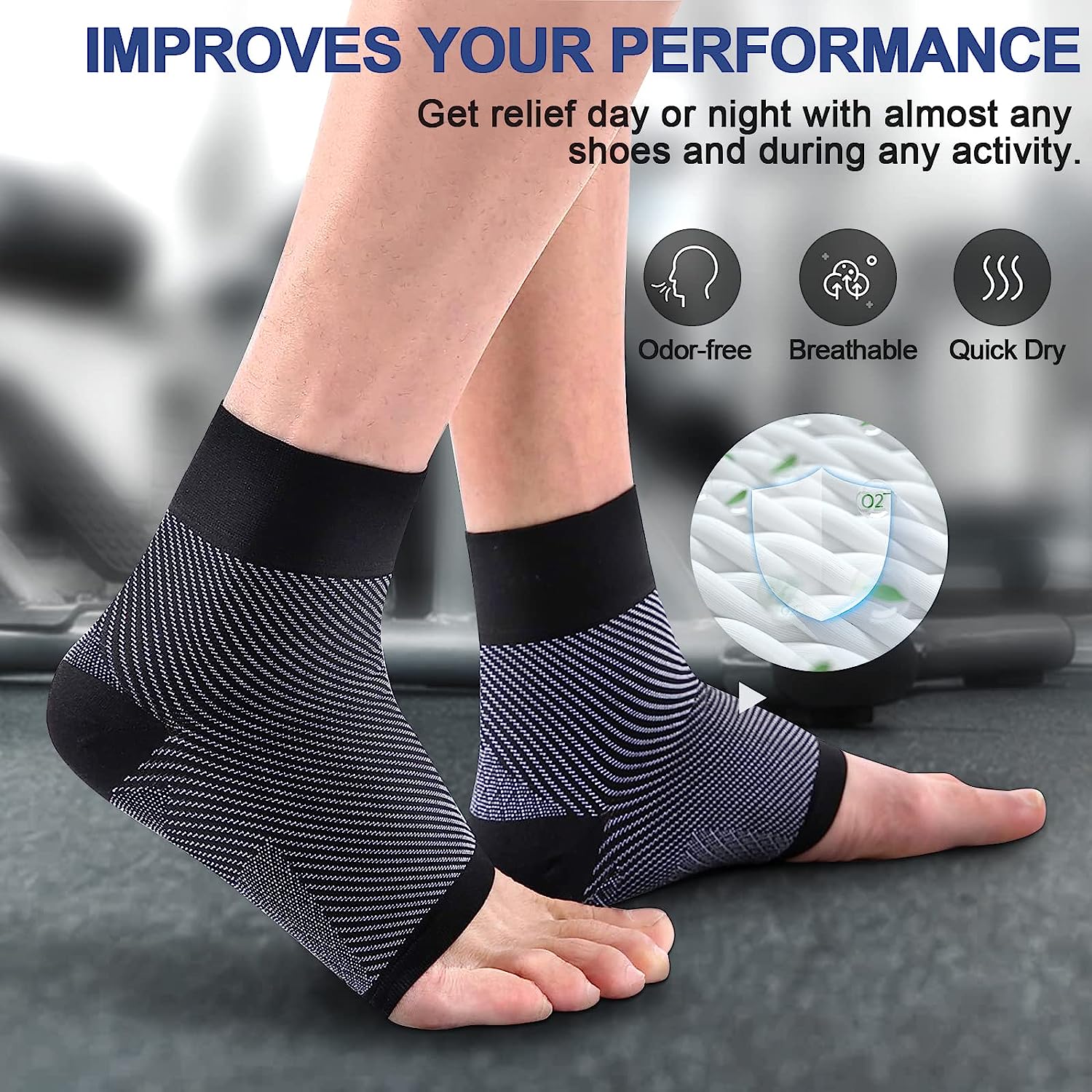 1 par de calcetines de compres - Ankle Brace Sock reseña y precio