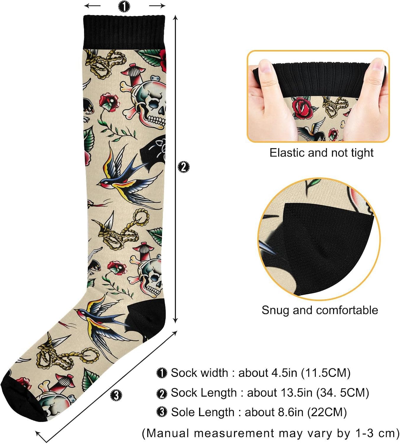 Calcetines de Compresión con D - Knee High Sock Women reseña y precio
