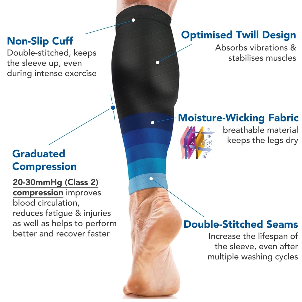 1 Par de Mangas de Compresión  - Compression Sleeve Calf reseña y precio